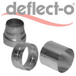 3" (7.5cm) dia. Aluminum Duct Connectors