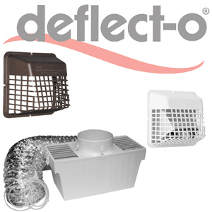 4" (10.1cm) dia. Plastic Dryer Vent Specialty Hoods